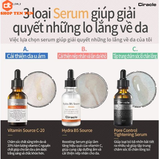 Serum Dưỡng Trắng Chống Nhăn Ciracle Hydra B5 Chuẩn Hàn Quốc 50Ml Cam Kết Sản Phẩm Đúng Mô Tả Chất Lượng Đảm Bảo