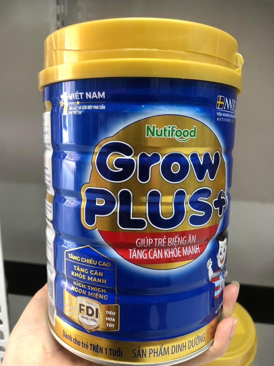 Sữa Nutifood Grow plus + FDI  Đỏ/Xanh (900g)