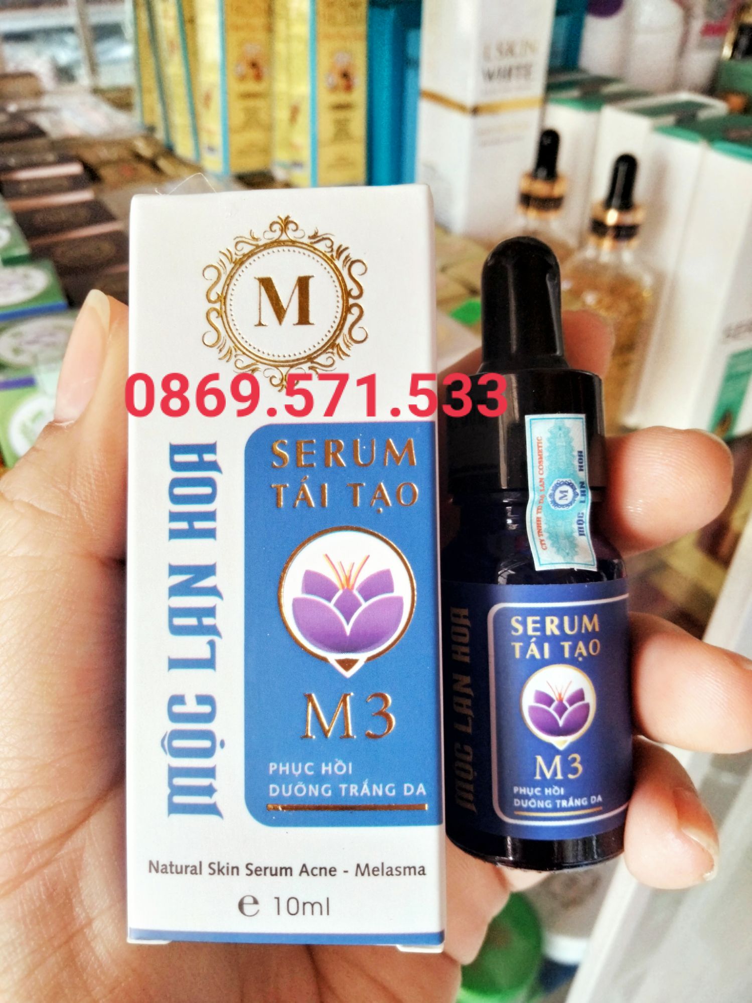 Serum Dưỡng Trắng Tái Tạo Mộc Lan Hoa 10Ml