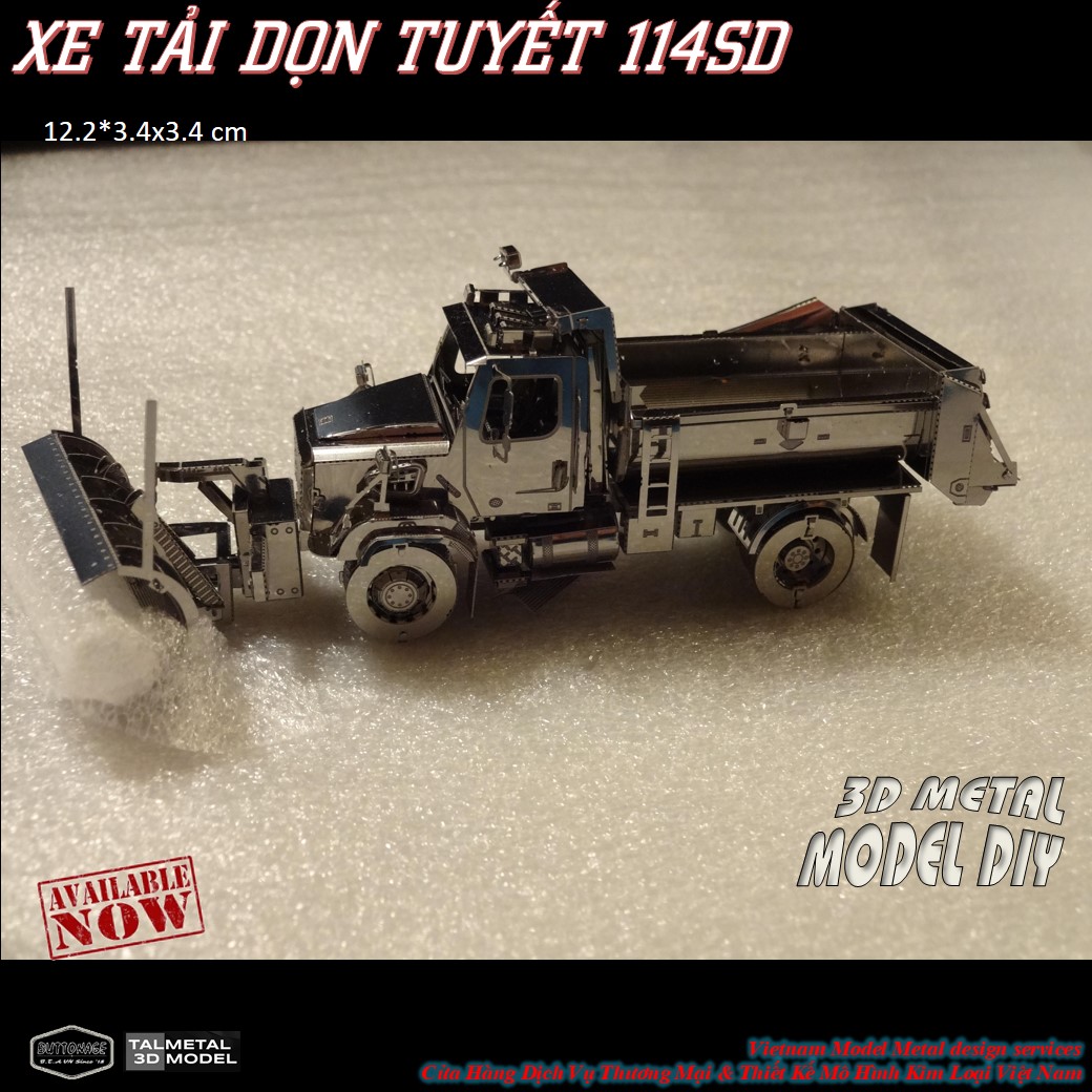 Mô Hình Xe Ben xe tải (Kim loại lắp ghép 3D)