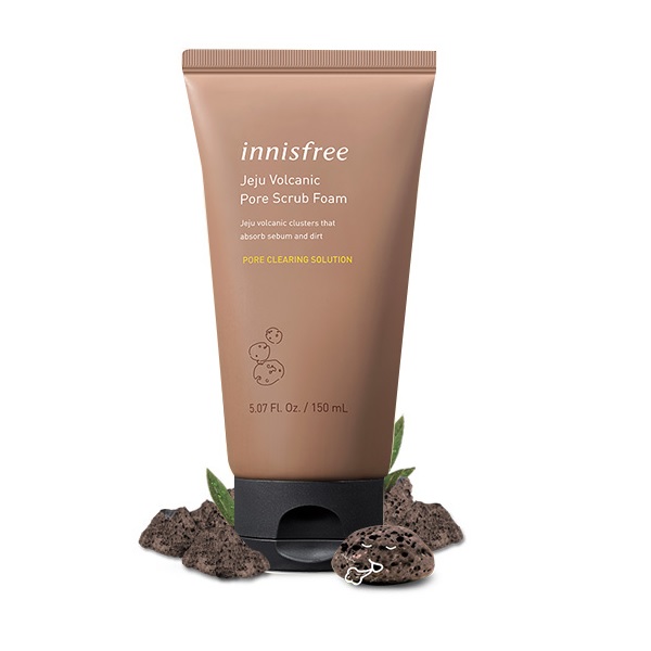 Sữa Rửa Mặt Innisfree Mát Xa Jeju Volcanic Pore Scrub Foam 150Ml