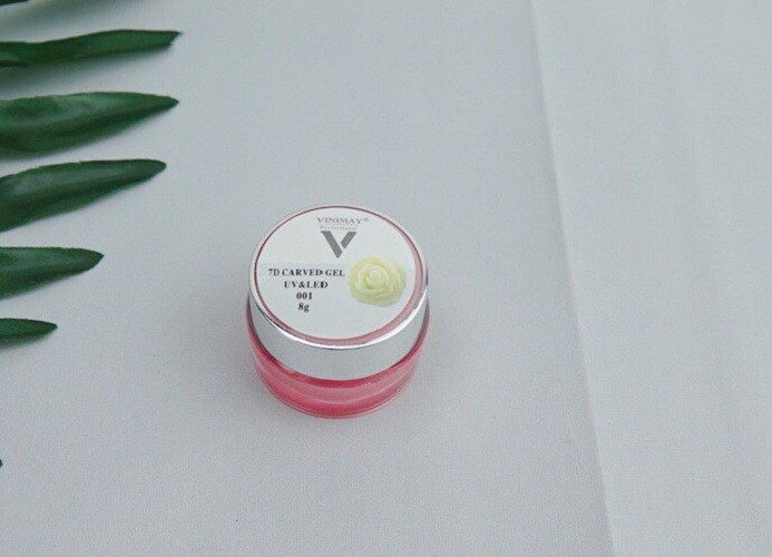 [Hcm]Gel Nặn Hoa Khô Vinimay 2 Màu Trắng Và Đen