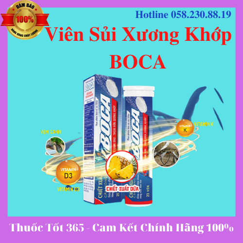 [Hcm]Viên Sủi Boca Chiết Xuất Cây Móng Quỷ Giúp Khớp Xương Chắc Khoẻ Và Vận Động Linh Hoạt (Hộp 20 Viên) - Tt365