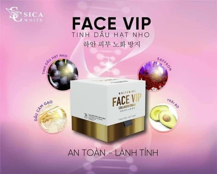 [Hcm]Face Vip Tinh Dầu Nho Chuyên Cấp Ẩm Dưỡng Trắng Cho Da Nhuthaoshop