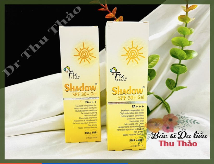 [Hcm]Chống Nắng Fixderma Spf 30 Shadow Dạng Gel Phù Hợp Mọi Loại Da