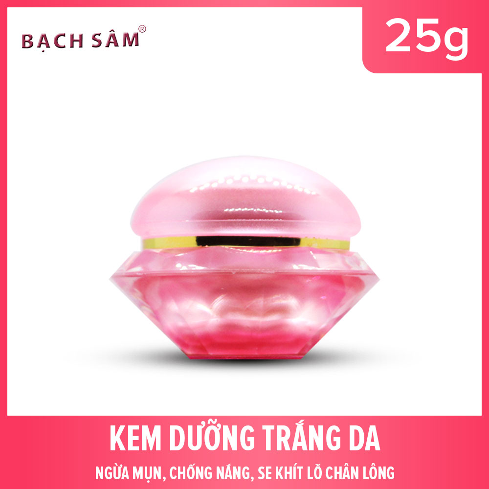 Bạch Sâm Kem Dưỡng Trắng Da - Ngừa Mụn - Chống Nắng - Sklcl 25G K5 - [Mỹ Phẩm Hà Linh]