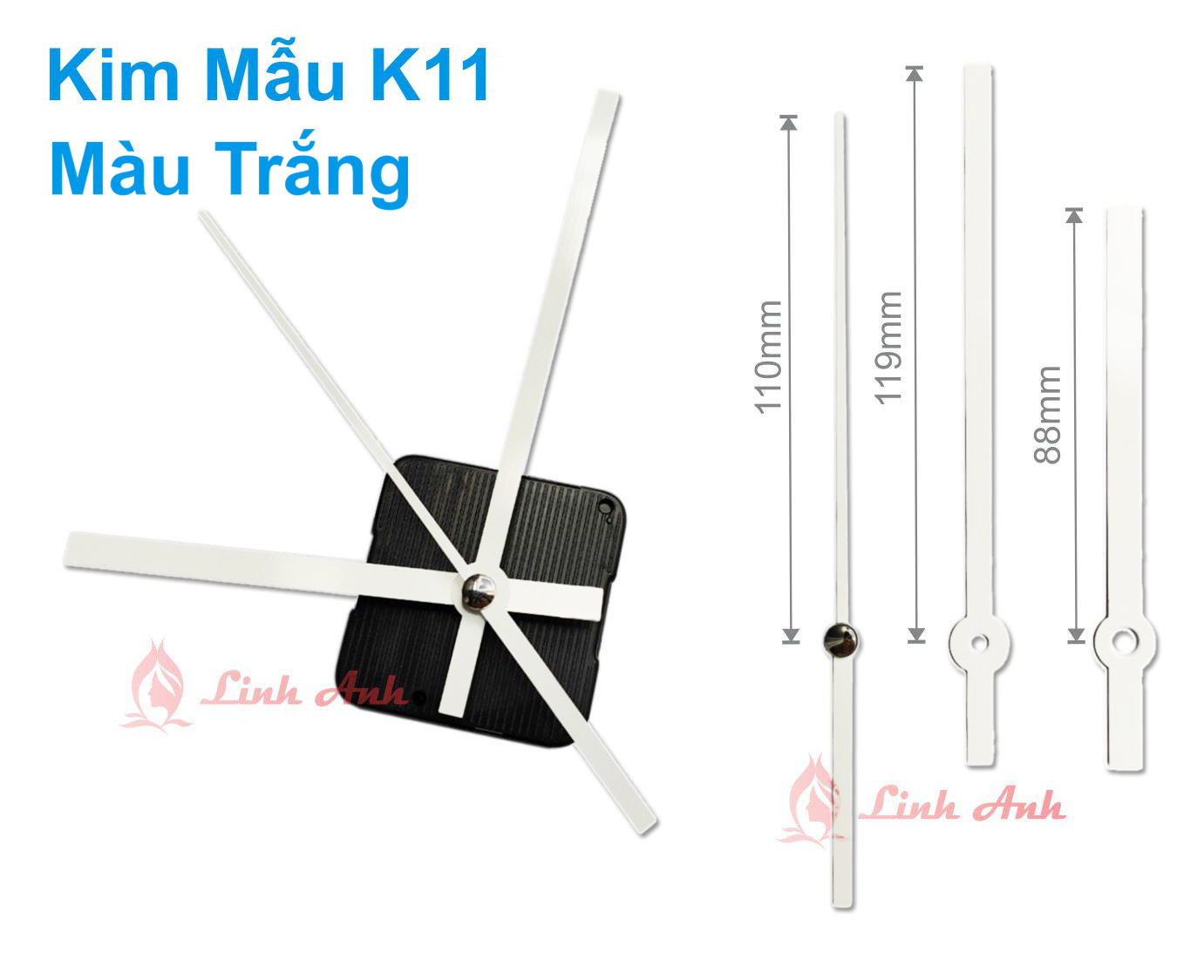 Máy Đồng hồ treo tường Nhật kim trôi SKP (BH 2 năm)