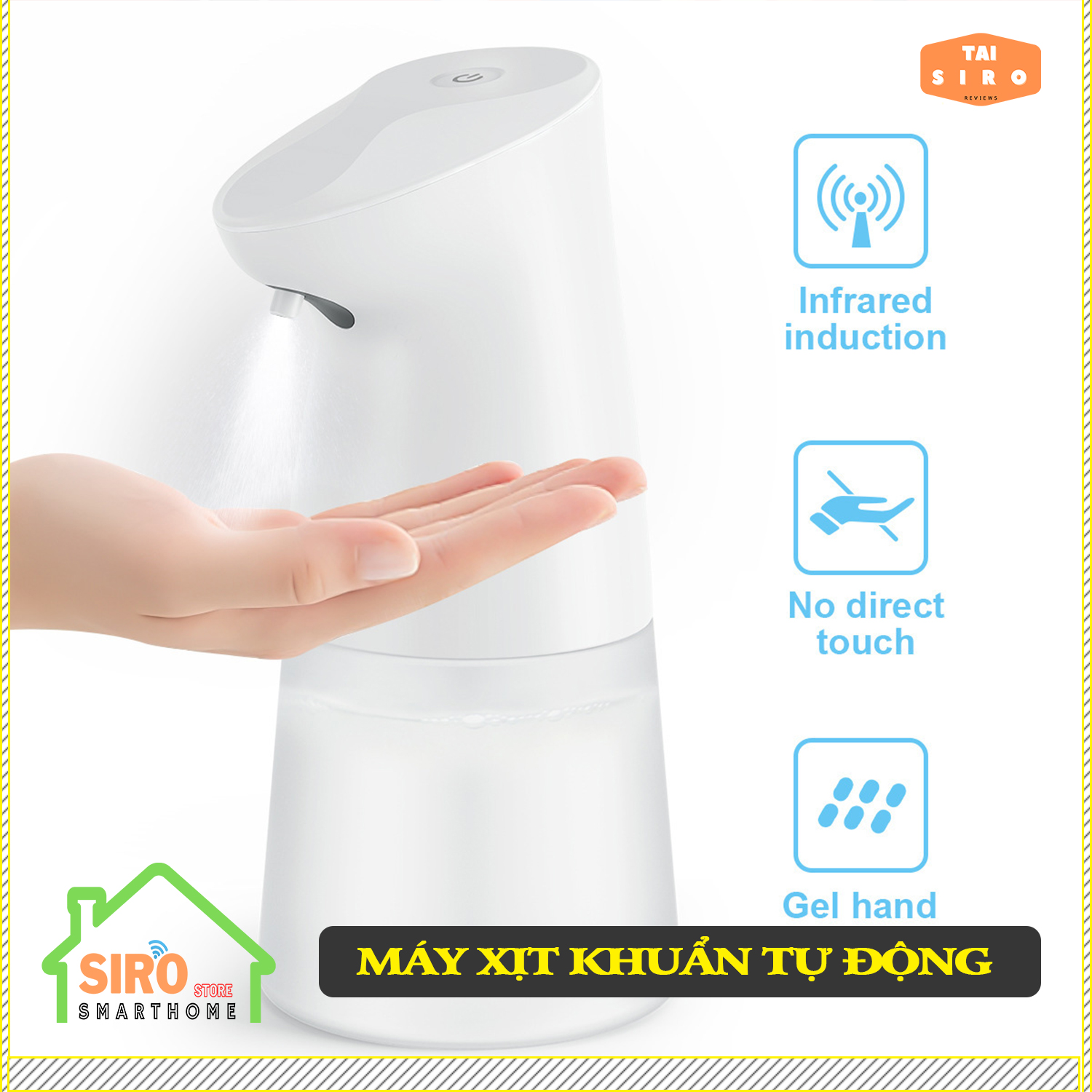 Bình Xịt Khử Khuẩn Tự Động Sprays Of Bacteria - Đưa Tay Vào Là Xịt