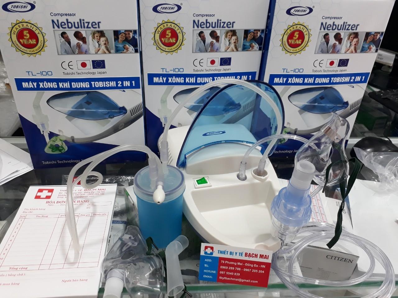 Máy xông hút mũi 2 trong 1 tobishi nhật bản