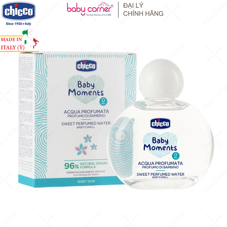 [HSD: T2/2029] Nước Hoa Hương Tự Nhiên CHICCO Sweet Perfumed Water 100ml Từ Sơ Sinh