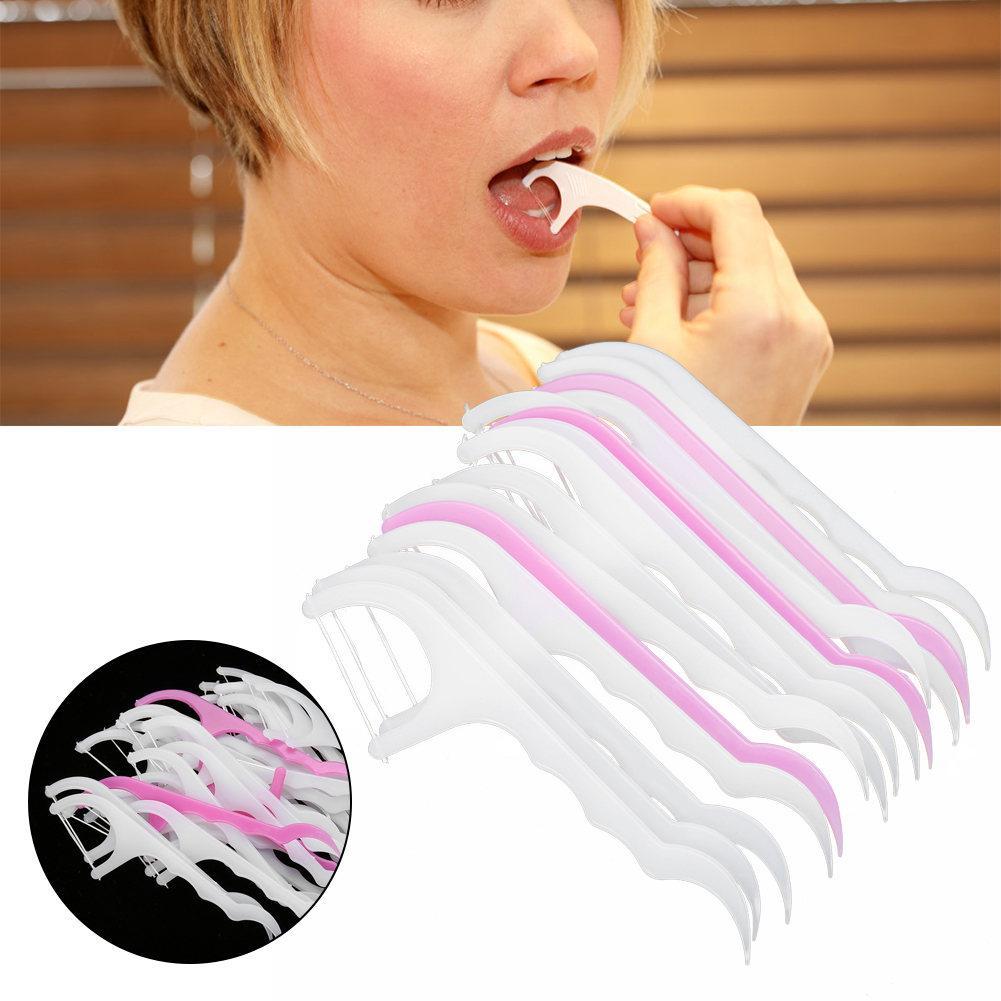 Combo 2 túi chỉ nha khoa 2 trong 1 vệ sinh răng miệng chống viêm nướu sâu răng ( 25 chiếc/túi)