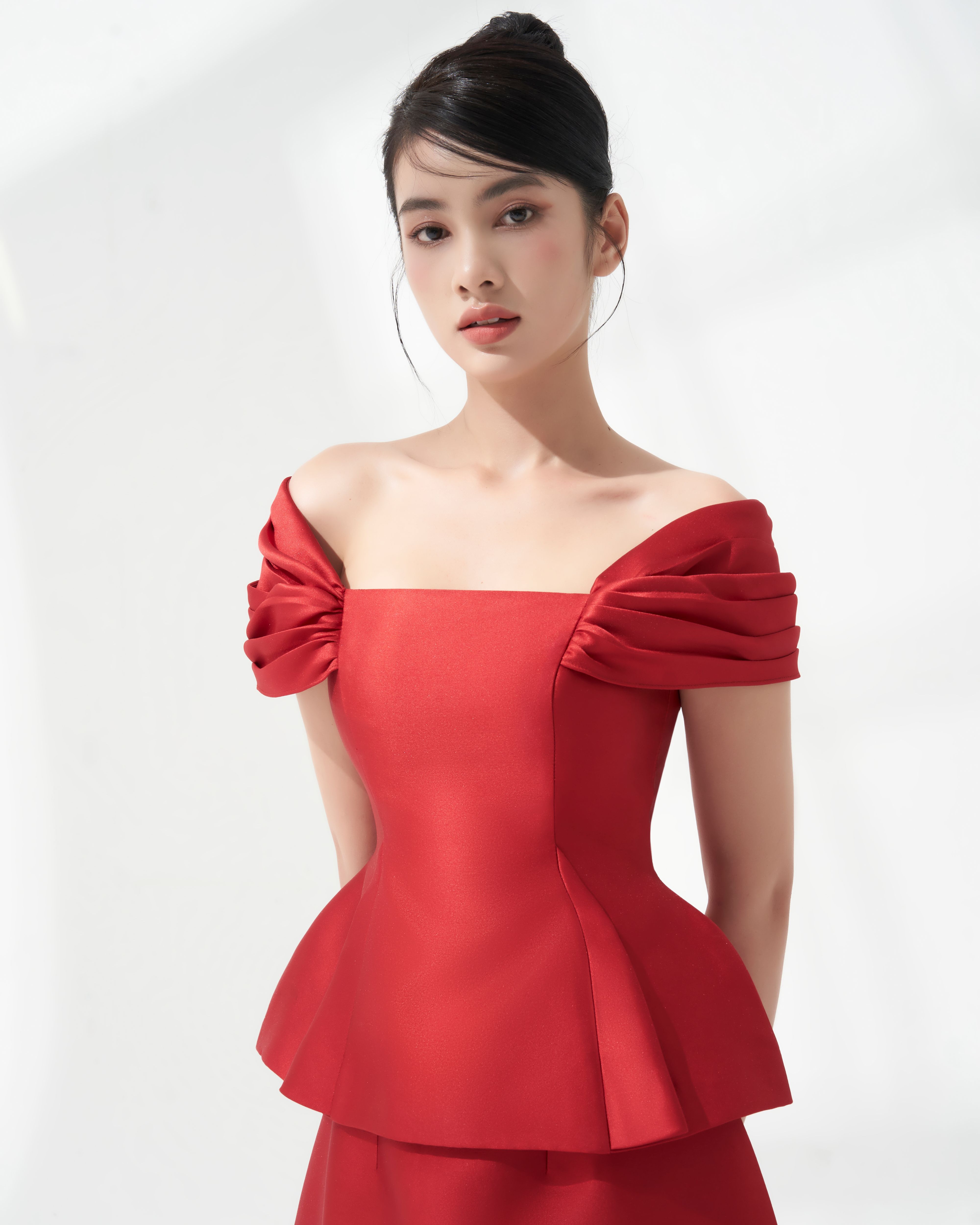Áo Kiểu Nữ Xếp Nếp Vai - Beloved Marina Peplum Top