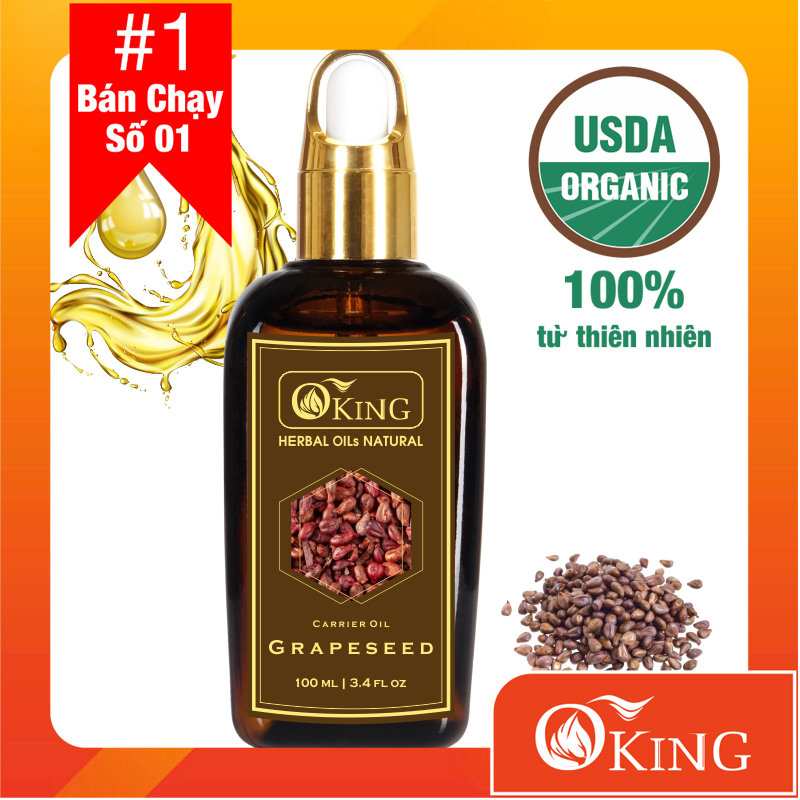 [Hcm]Dầu Hạt Nho Nguyên Chất (Grapeseed) 100Ml