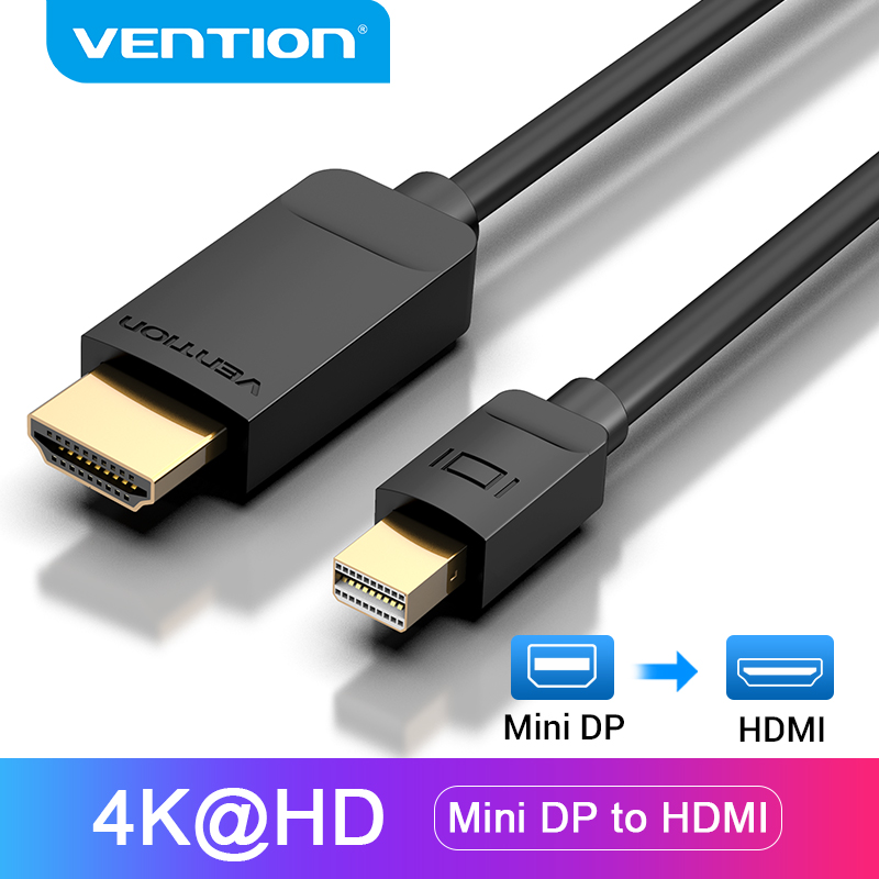 Vention Cáp Thunderbolt Mini DP to HDMI đầu chuyển display port sang hdmi 1080p 60Hz Cáp chuyển đổi 