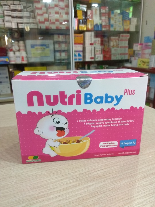 Nutri BaBy plus Hồng  - Giúp làm Giảm Ho Viêm Họng Rát Họng