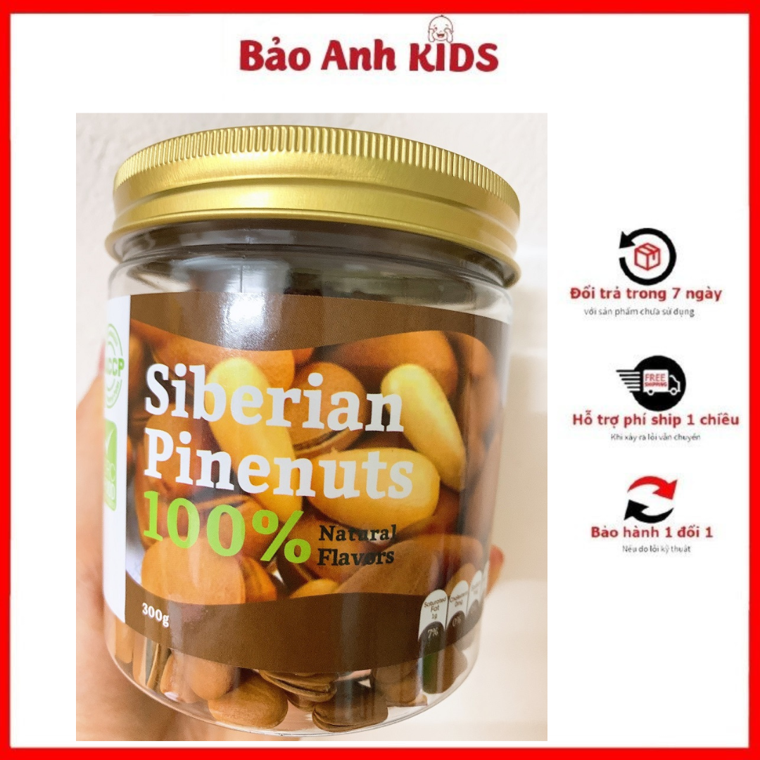 Hạt Thông Mỹ - Siberian Pinenuts 100% 300G Cung Cấp Năng Lượng Giúp Tăng Cường Sức Khỏe