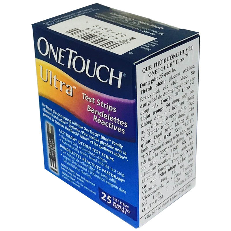 Que thử đường huyết OneTouch Ultra 25