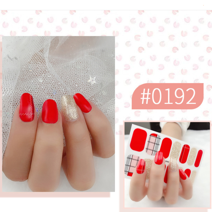 14 miếng dán móng tay nail sticker