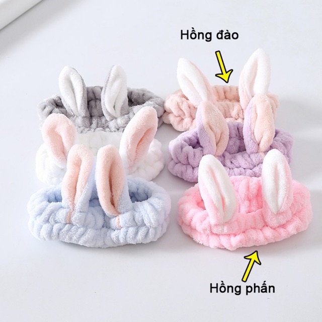 Băng Đô Tai Thỏ 3D Dày Dặn