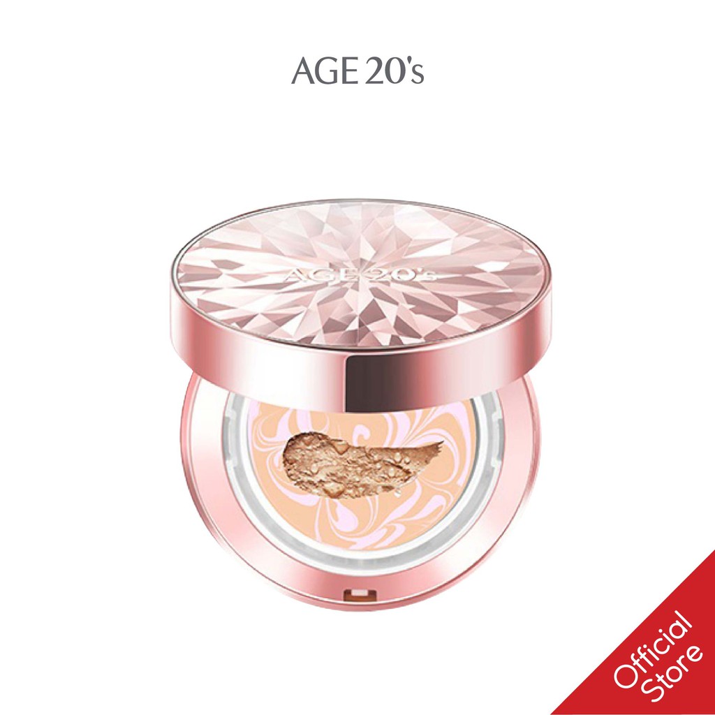 Phấn Tươi Age 20S Essence Cover Pact Diamond Pink (2 Lõi +1 Son) Spf 50+/Pa +++ 12.5G