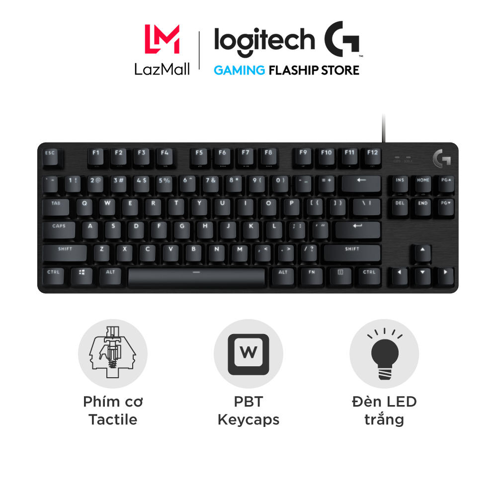 Bàn phím cơ game Logitech G413 TKL SE / G413 SE Full size – Keycap PBT Switch Tactile Anti-Ghosting