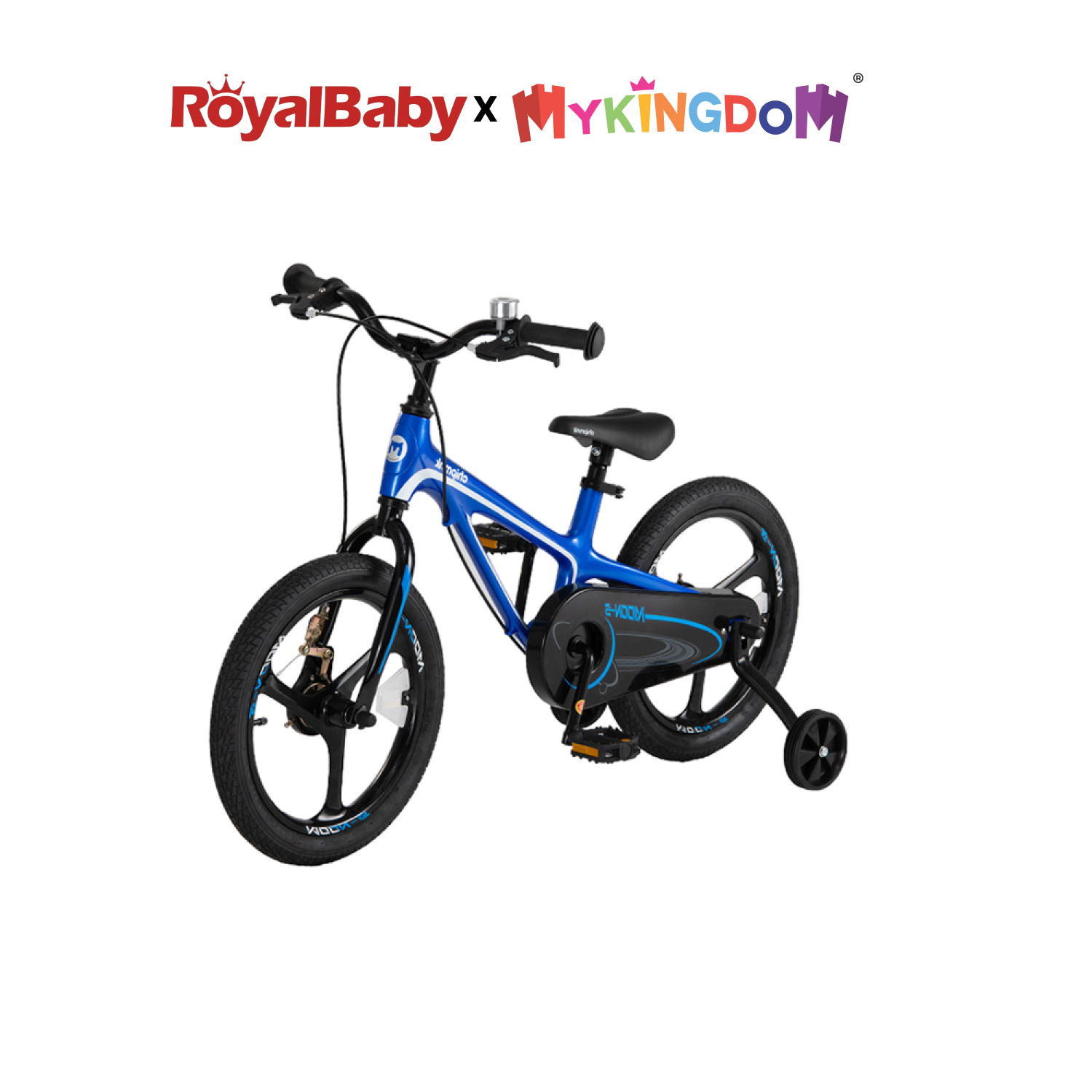 Xe Đạp Trẻ Em Chipmunk Moon 14" Màu Xanh Bé Từ 3-5 Tuổi CM14-5P-BL