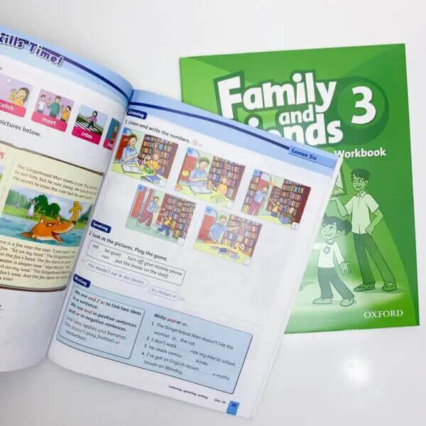 Combo 6 Bộ Family and Friends 1 2 3 4 5 Starter - 1st Edition Class Book + WorkBook