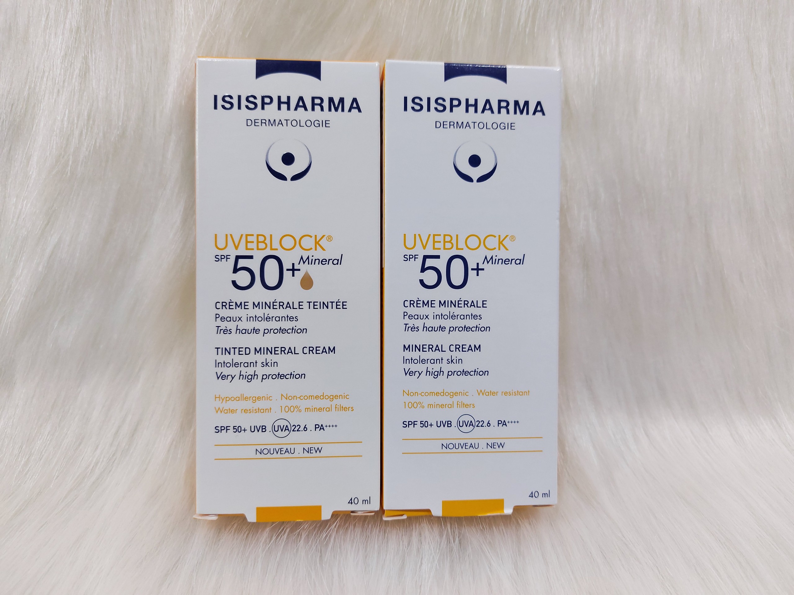 [Hcm]Isis Pharma Kem Chống Nắng Dành Cho Da Thường Uveblock Spf50 Mineral Cream/ Tinted Mineral Cream 40Ml