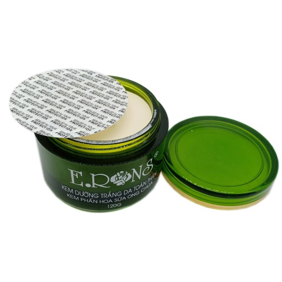 [HCM]Kem dưỡng trắng da toàn thân Phấn hoa - Sữa ong chúa Erons 120g (Xanh)