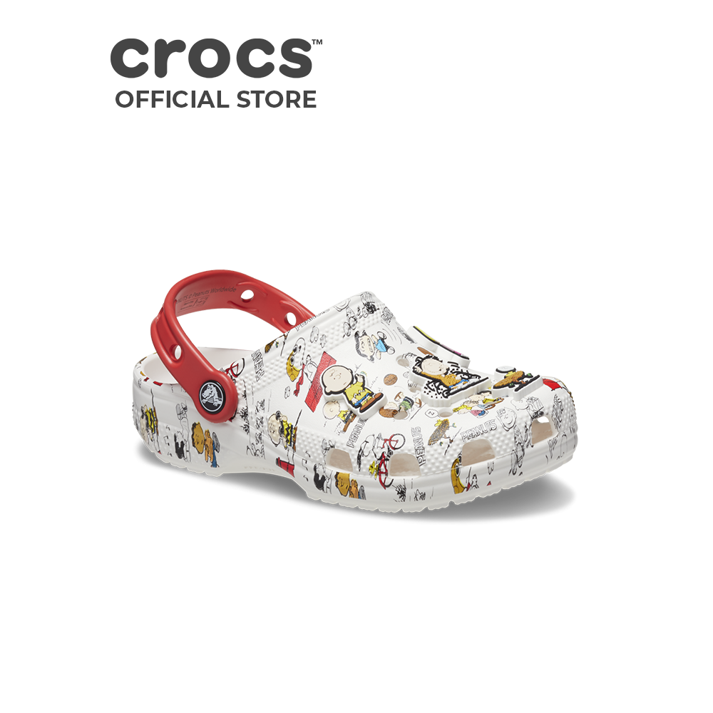 Giày Clog Trẻ Em Crocs Peanuts Classic - White
