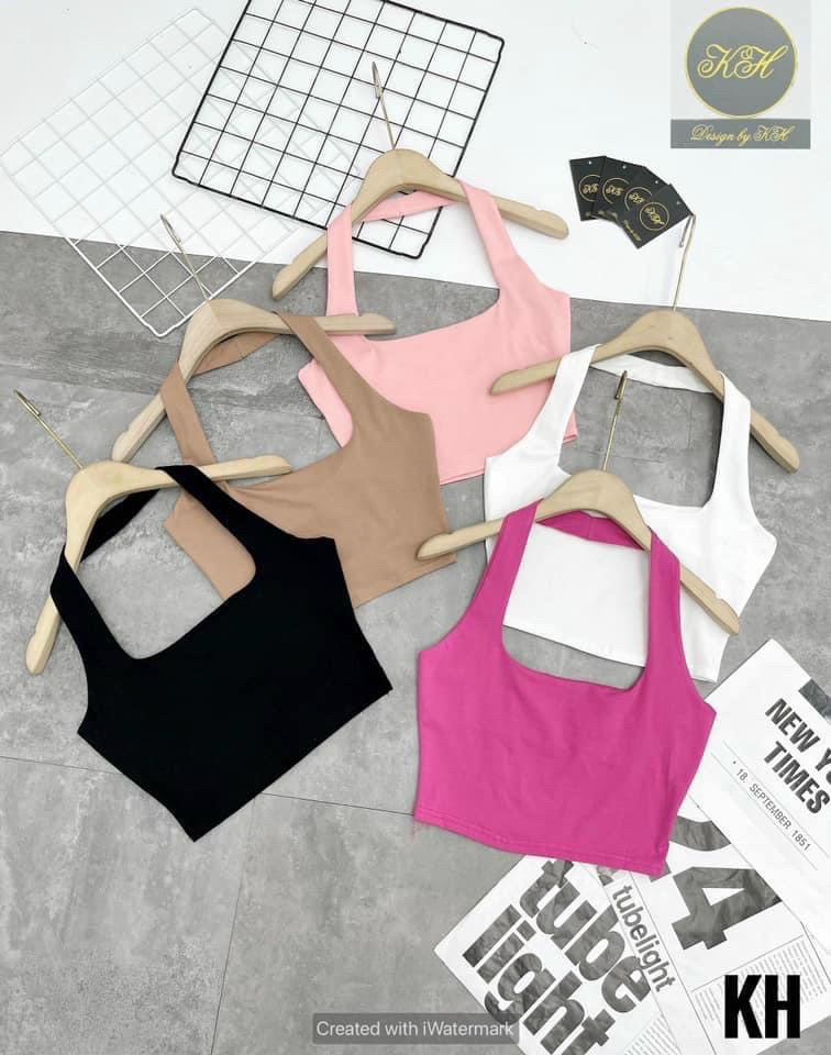 Áo Ống Croptop Hở Lưng Cổ Yếm Nhiều Màu Hợp Thời Trang TTKXA0215