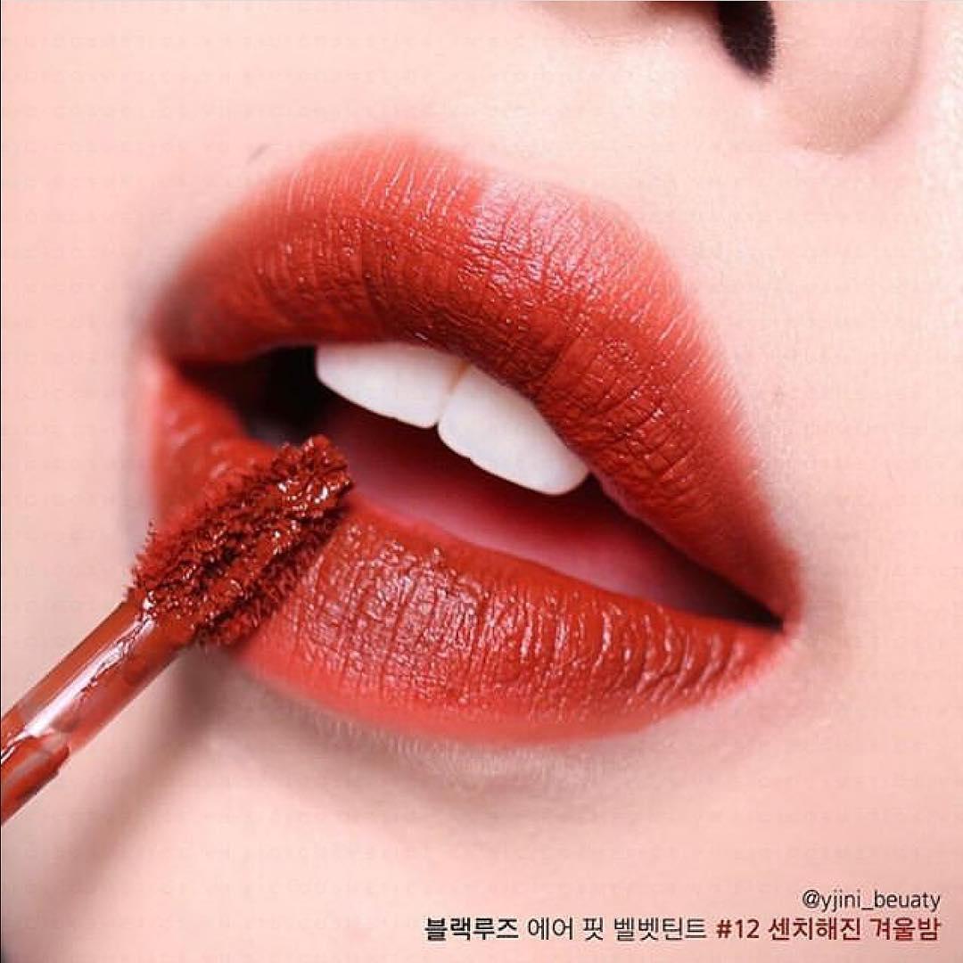 [Version 2] Son Kem Lì Black Rouge Air Fit Velvet Tint sẵn màu a12 Son blackrouge Son black rouge a12