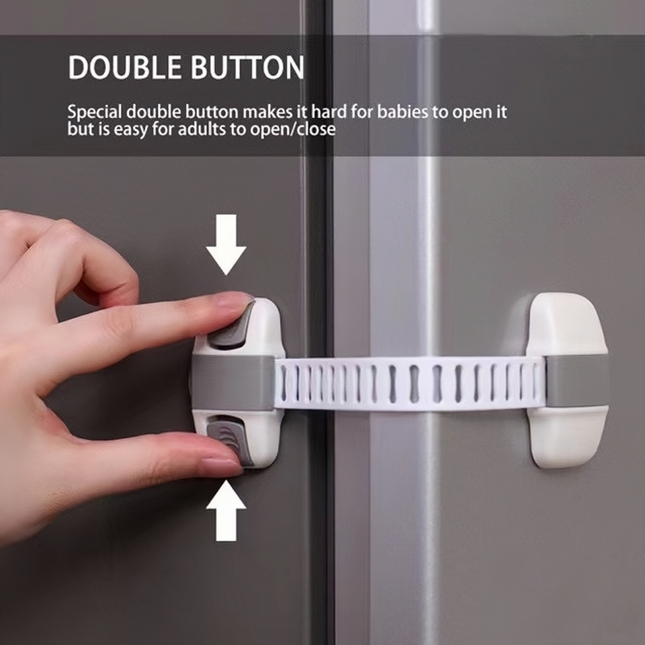 Adjustable Child Lock for Refrigerator Baby Safety Lock Fridge Guard Child Proof Lock