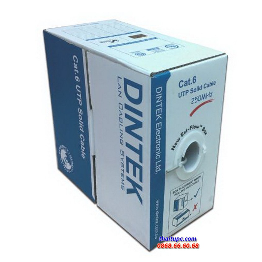 Cáp mạng DINTEK CAT.6 UTP 305m