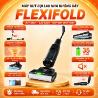 Máy Hút Bụi Lau Nhà Không Dây Masuto FlexiFold Hút Lau 2in1 Lực Hút 15000Pa Tay Gập 90° Tự Vệ Sinh