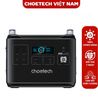 Trạm sạc dự phòng Choetech BS006 di động 2000w dung lượng 605000mAh (hàng chính hãng)