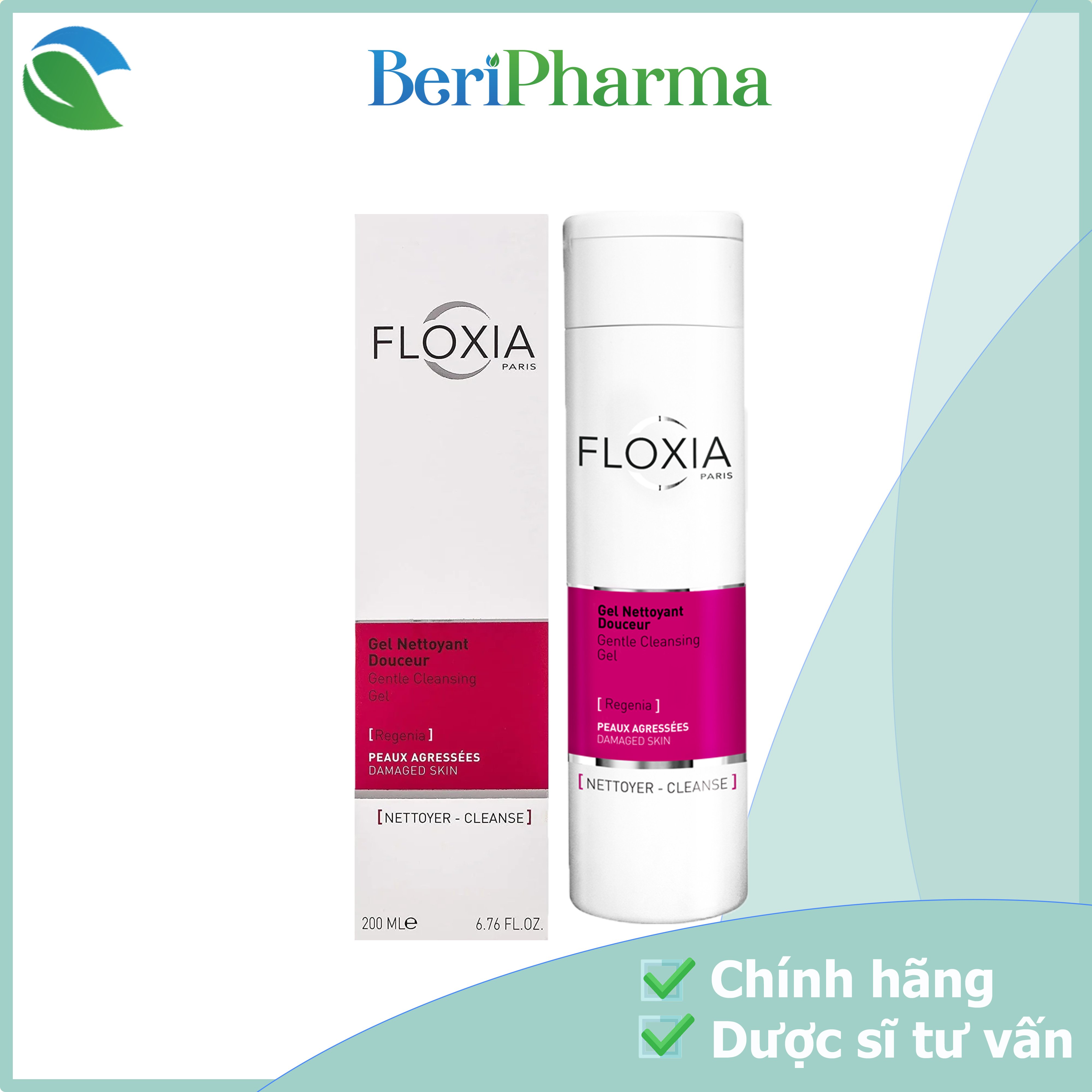 ✅[CHÍNH HÃNG] Floxia Gel Rửa Mặt Dành Cho Da Nhạy Cảm Gentle Cleansing Gel 200ml