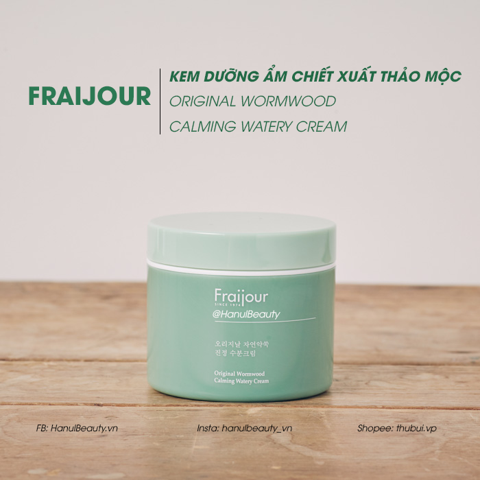 Kem Dưỡng Ẩm Fraijour Thảo Mộc Original Wormwood Calming Watery Cream 100Ml