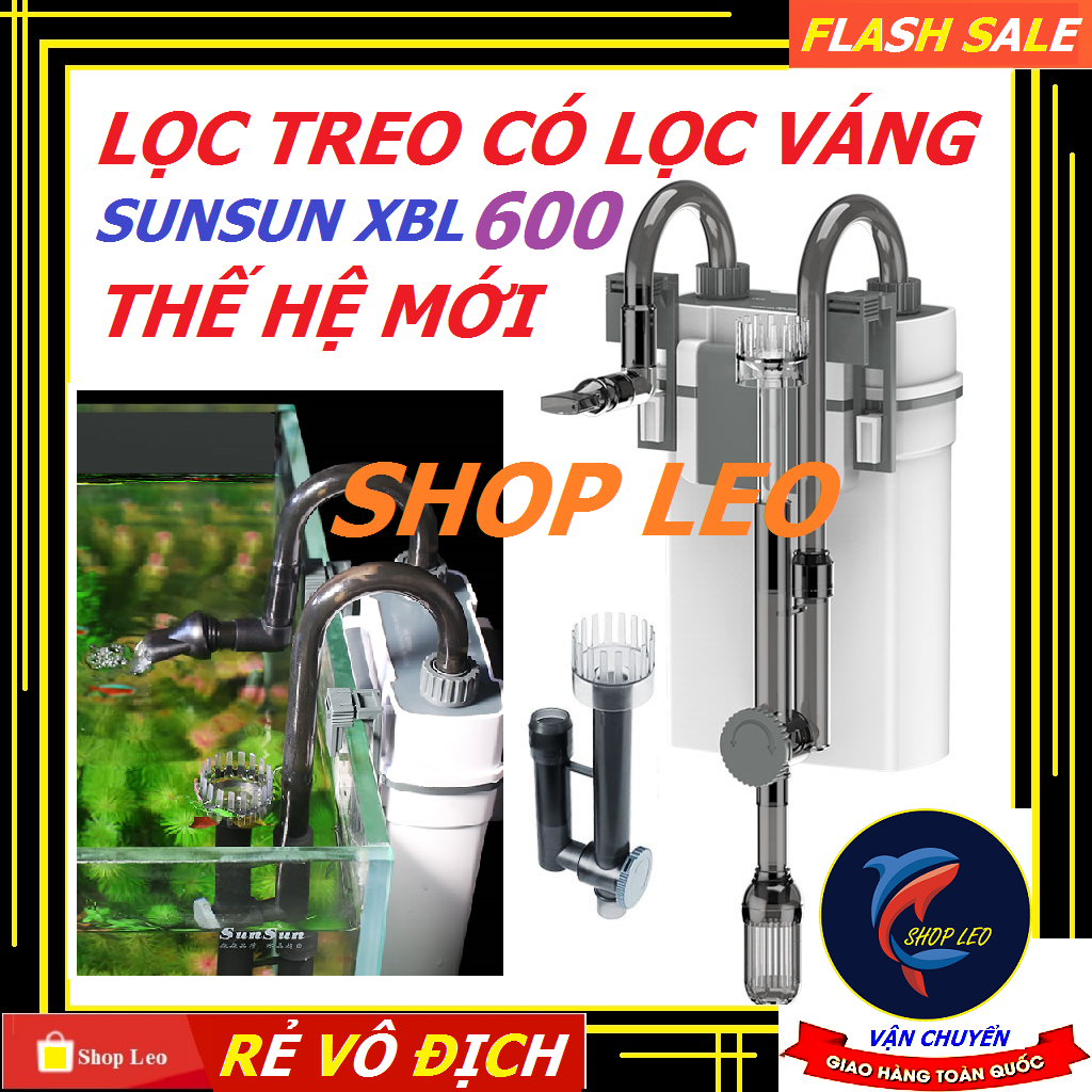 [Hoàn Tiền 10%]Lọc Sunsun XBL 600 - Sunsun Xiaoli XBL chính hãng - shopleo - Lọc thùng - Phụ kiện th