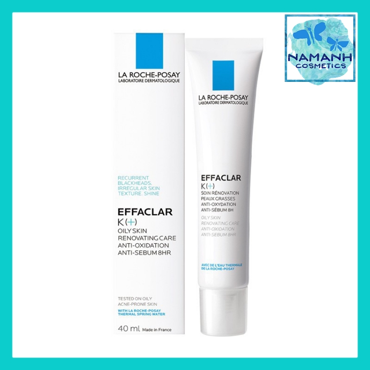 Kem giảm mụn đầu đen La Roche Posay Effaclar K+ 40ml