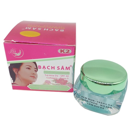 [Hcm]??Freeship + Mgg?? Kem Bạch Sâm K2 Mụn - Trắng Da - Xóa Thâm - Liền Sẹo - Chống Dị Ứng (18G) - Chính Hãng 100% - An Toàn - Hiệu Quả - Không Gây Kích Ứng Da