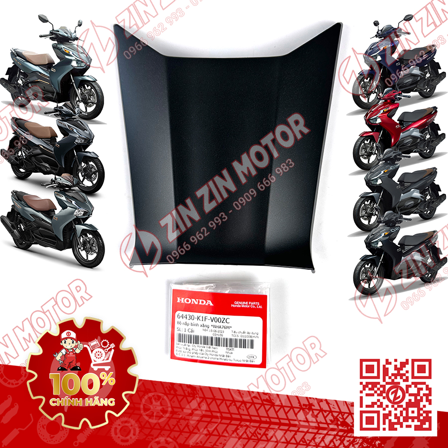 Bộ Ốp Nắp Bình Xăng AB 125 2020 - 2025 AirBlade 150 2020 2021 Air Blade 160 2022 2023+ 64430-K1F-V00