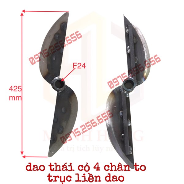 Dao thái cỏ máy 4 chân To Trục liền dao thái mịn dao thái cỏ thái chuối