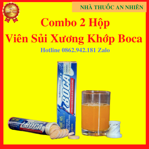 [Hcm][ Combo 2 Hộp] Viên Sủi Boca Chiết Xuất Cây Móng Quỷ Giúp Khớp Xương Chắc Khoẻ Và Vận Động Linh Hoạt (Hộp 20 Viên) - An001