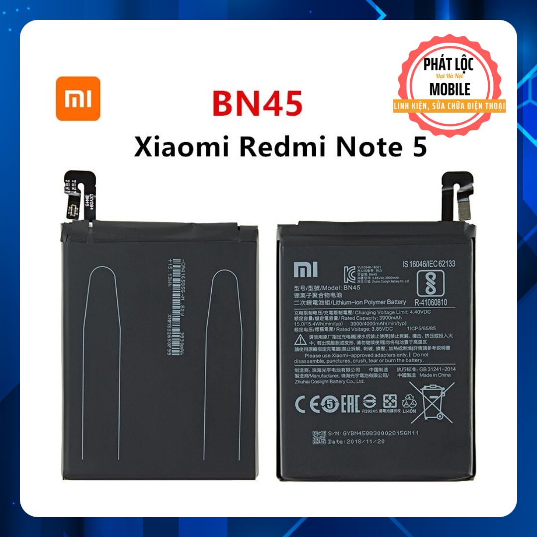 Pin Xiaomi Redmi Note 5 Pro/ Note 5 Zhicool Mã pin BN45 Dung lượng 4000mAh Bảo hành 3 tháng Tặng kèm
