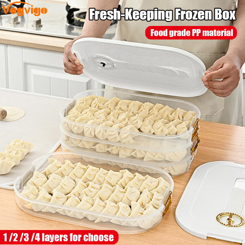 Hộp Đựng Bánh Bao Dung Tích Lớn Hộp Đựng Bánh Bao Bằng Nhựa Nhiều Tầng Hộp Đông Lạnh Giữ Tươi Đặc Bi