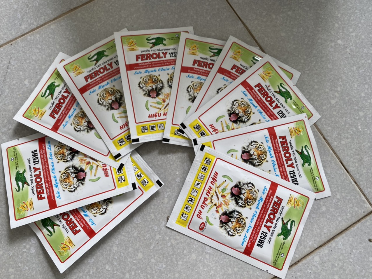 [ FEROLY 125WG ]   gói 10GR THUỐC TRỪ SÂU SINH HỌC trừ các loại sâu đục thân sâu cuốn lá bọ xít bọ t