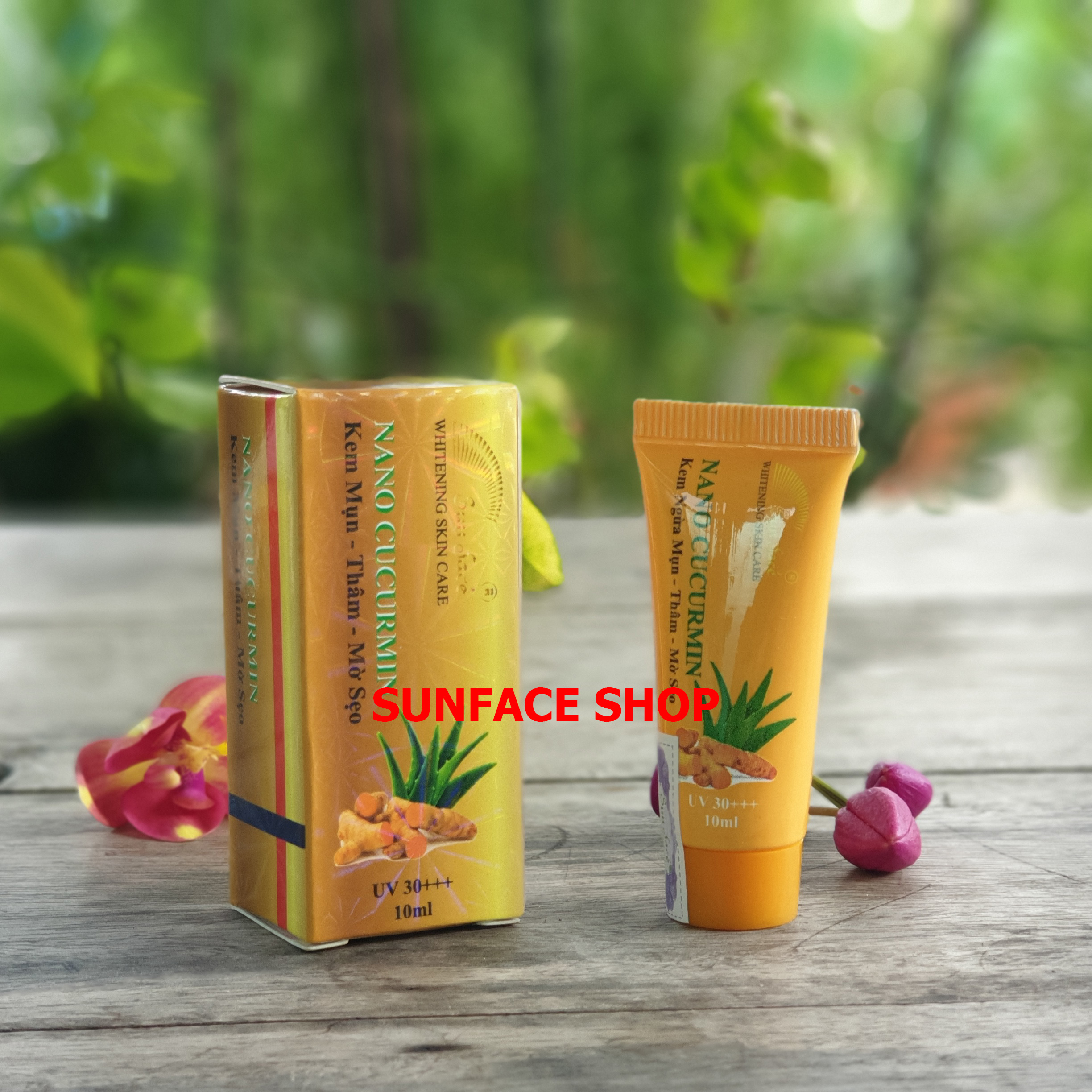 [Hcm]Combo Kem Nghệ Trị Mụn Giá 0 Đồng + 10 Miếng Mặt Nạ Dưỡng Da Ngọc Trai Sunface