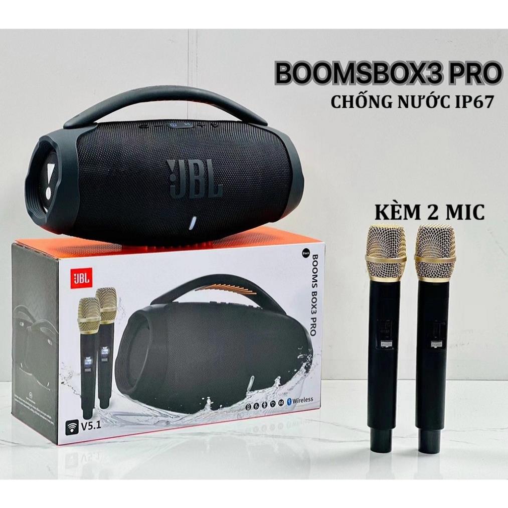 Loa Karaoke Bluetooth Jbl Boombox 3 Pro (Kèm 2 Mic)