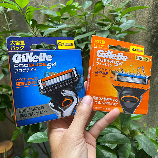 Lưỡi Dao Cạo Râu Gillette Fusion 5+1 Nhật Bản bàn cạo râu 5 lưỡi cao cấp